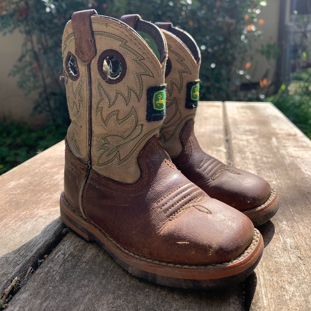 John Deere square toe boots size 5 1/2